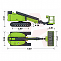 Чертеж Телескопический подъемник ZOOMLION ZT12C