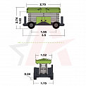 Чертеж Ножничный подъемник ZOOMLION ZS1218ERT