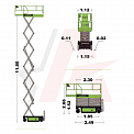 Чертеж Ножничный подъемник ZOOMLION ZS1212AC