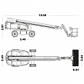 Чертеж Телескопический подъемник Sinoboom TB22EJ PLUS