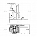 Чертеж Ричтрак Aurora Forklift CQD20-D-Li
